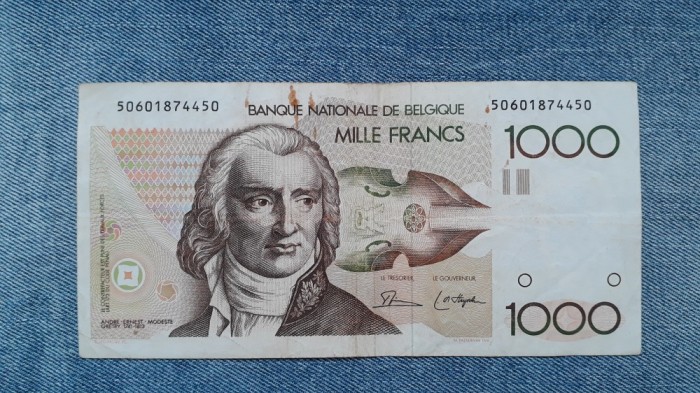 1000 Francs Belgia franci ND (1980 - 1996) / Franci / Frank