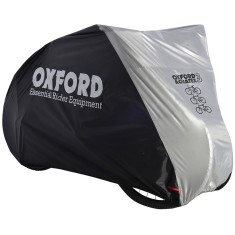 Prelata bicicleta tripla Oxford Aquatex, culoare negru/argintiu Cod:CC102OX