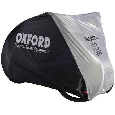 Prelata bicicleta tripla Oxford Aquatex, culoare negru/argintiu Cod:CC102OX foto