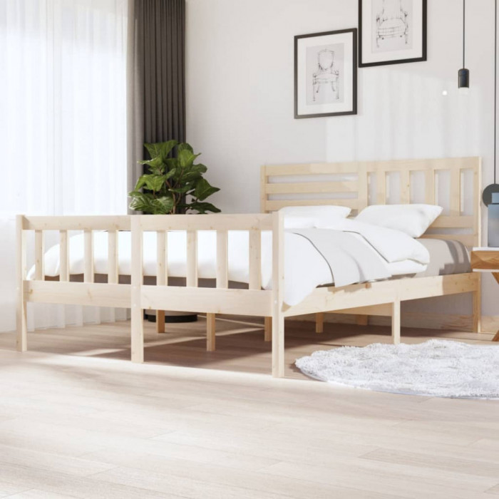 Cadru de pat, 160x200 cm, lemn masiv GartenMobel Dekor