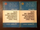Mircea M&acirc;ciu (ed.) - Texte din g&acirc;ndirea social-politică progresistă rom&acirc;nească (1900-1944) (2 vol.)