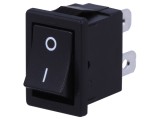 &Icirc;ntrerupător Basculant ON-OFF Negru 6A/250V fără Corp