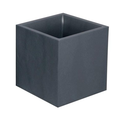 Jardiniera mare patrata antracit 39,5x39,5x43,5 cm STONE foto