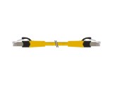 Patch cord Cat 6a RJ45, 0,7m, ecranat, fără halogen, 27AWG
