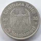 Germania Nazista 5 marci / mark 1935 argint, Europa