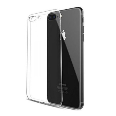 Pachet husa compatibila cu Apple iPhone 7 Plus MyStyle, ultra slim TPU transparenta, cu folie de sticla gratis foto