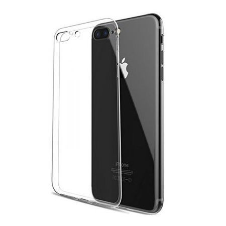 Pachet husa compatibila cu Apple iPhone 7 Plus MyStyle, ultra slim TPU transparenta, cu folie de sticla gratis