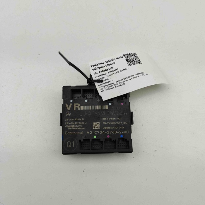 Modul de control ușă dreapta față MERCEDES-BENZ A W176 2012 OEM: A1669005905,A1668201426,A1669028802,A2C7342760200 32388137