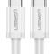 CABLU alimentare si date Ugreen, &amp;quot;US264&amp;quot;, Fast Charging Data Cable pt. smartphone, USB Type-C la USB Type-C 60W/3A, nickel plating, PVC, 1.5