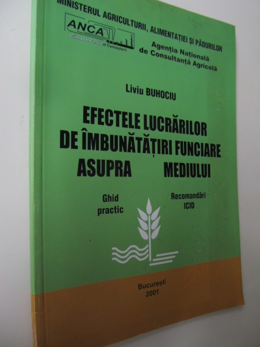 Efectele lucrarilor de imbunatatiri funciare asupra mediului - Ghid practic