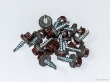 Suruburi Autoforante Cap Hexagonal 4.8x35 mm Maro Ral 8017- 250 Buc/cutie