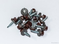 Suruburi Autoforante Cap Hexagonal 4.8x35 mm Maro Ral 8017- 250 Buc/cutie foto