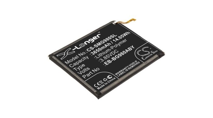 Cameron Sino 3650mAh Samsung Galaxy S20,Galaxy S11e,SM-G980F,SM-G981B,SM-G981J,SM-G981D,SC-51A,SGH-N410,SM-G981N,SM-G980F/DS Baterie