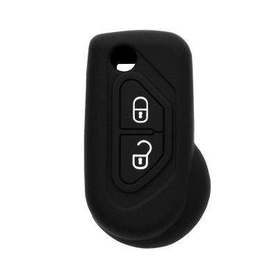 Husa pentru cheie Citroen Berlingo, C1, C2, C3 - Techsuit Car Key Case (1021.04) - Black foto