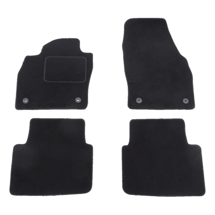 Set covorase auto mocheta Velor SKODA KAROQ, 08.2017-04.2022, negru,