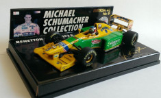 Macheta Benetton B193 Michael Schumacher F1 1993 - Minichamps 1/43 Formula 1 foto