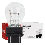 Set 10 becuri halogen auto P27/7W 12V W2.5x16q pentru stop AMiO