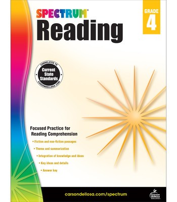Spectrum Reading Workbook, Grade 4 foto