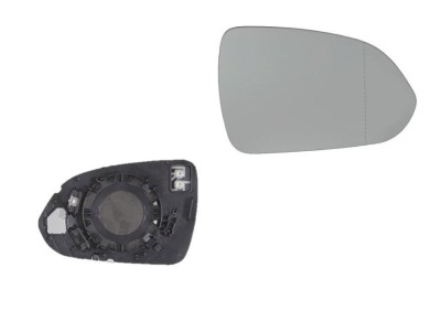 Geam oglinda exterioara cu suport fixare Kia Rio, 11.2016-, Dreapta, incalzita; geam convex; cromat, View Max foto