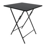 Masa bucatarie / dining plianta Wenke, patrata, 2 persoane, negru, 60 x 60 x 75.5 cm, 1C
