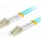 Patch cord fibră optică LANBERG OM3 LC/UPC 3m LSZH multimod