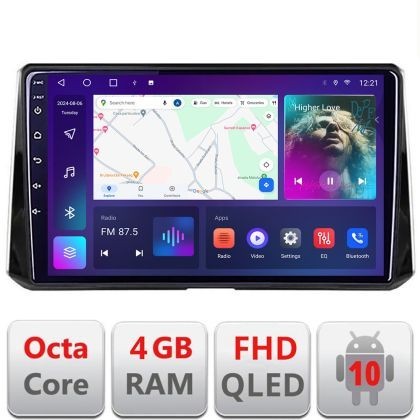 Navigatie Toyota Corolla/Auris 2018- B-388 Android Ecran QLED octa core 4+64 carplay android auto KIT-388+EDT-E310V3 CarStore Technology