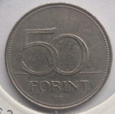 Ungaria 50 Forint 1994 moneda cupru nichel km # 697
