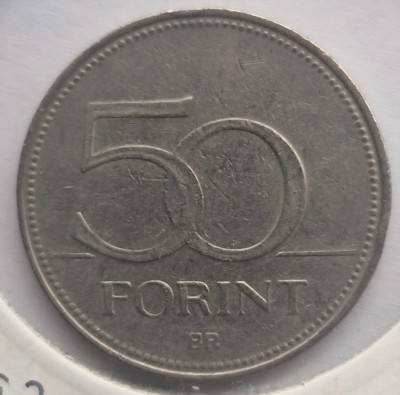 Ungaria 50 Forint 1994 moneda cupru nichel km # 697 foto