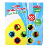 Set 100 bile colorate Pilsan, 6 cm