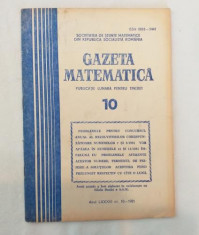 Gazeta Matematica 1981 nr 10 foto