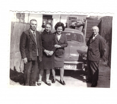 Foto mica personaje cu masina numar de Constanta, dupa 1950, stare foarte buna foto