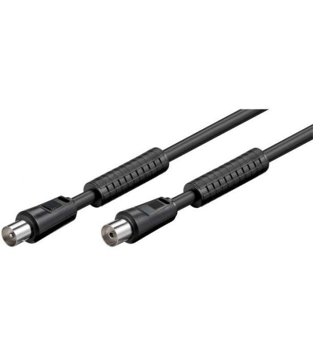 Cablu COAXIAL TV antena 3.5m mama-tata 75 ohm cu ferita 80DB Dublu