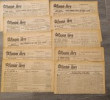 Lot 10 ziare Romania Liberă din perioada iunie - august 1951. Toate conțin articole despre războiul din Coreea