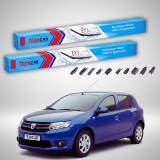 Cumpara ieftin Ștergătoare Dacia Sandero II 2014-2015 | Set Față Flat Premium &ndash; TeamCar&reg;