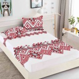 Cumpara ieftin Cearsaf de pat cu elastic si 2 fete de perna Koon 180x200cm (Finet)