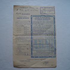 Certificat de asigurare RPR, 1960, in limba maghiara