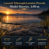 Lansetă Telescopică pentru Pescuit, Model Harrier, 3,90 m