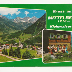 SG9 -Carte Postala -Germania- Mittelberg, Kleinwalsertal, circulata 1980
