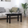 VidaXL Măsuță de cafea, negru, 80x40x35 cm, lemn masiv de pin 822351