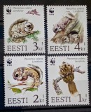 Estonia 1995 veverițe , fauna WWF, veverițe zburatoare serie 4v neștampilată, Nestampilat