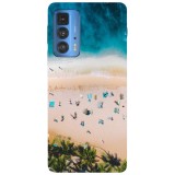 Husa compatibila cu Motorola G51 model Tropical beach, Silicon, TPU, Viceversa, Transparent, Carcasa