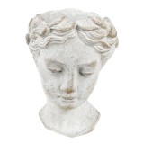 Cumpara ieftin Ghiveci flori piatra gri Femeie 11x11x17 cm