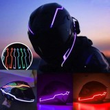 Cumpara ieftin Iluminare ambientala pentru o casca de motocicleta-mov