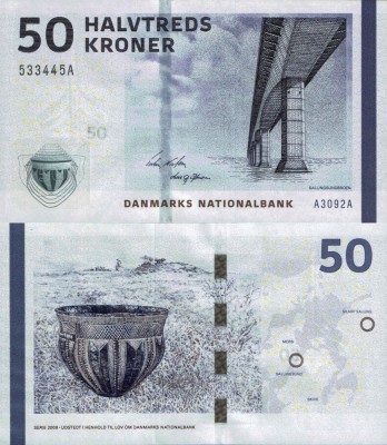 DANEMARCA 50 kroner 2009 UNC!!! foto