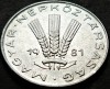 Moneda 20 FILLER - UNGARIA / RP UNGARA, anul 1981 * cod 5078 = A.UNC, Europa, Aluminiu