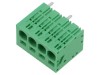 ADAM TECH Conector regletă PCB 4 piste 7.5mm EB167A-04-M-180, 40A, 600V, Verde