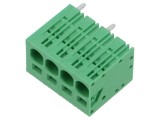 Regletă de conexiuni pt.PCB drept 7,5mm piste: 4 pentru PCB