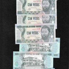 Guinea Guineea Bissau 100 pesos 1990 aunc/unc pret pe bucata