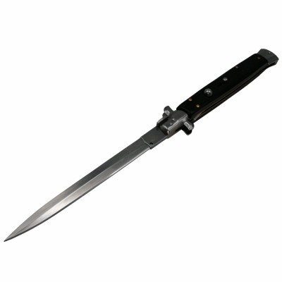 Briceag automat DEPOX, Italian Blade, Stiletto, otel inoxidabil, negru, 24.5 cm foto