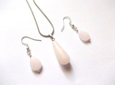 Set bijuterii cu cuart roz 37373
